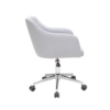 Silla de oficina estilo escandinavo con tela color gris claro - Image 3